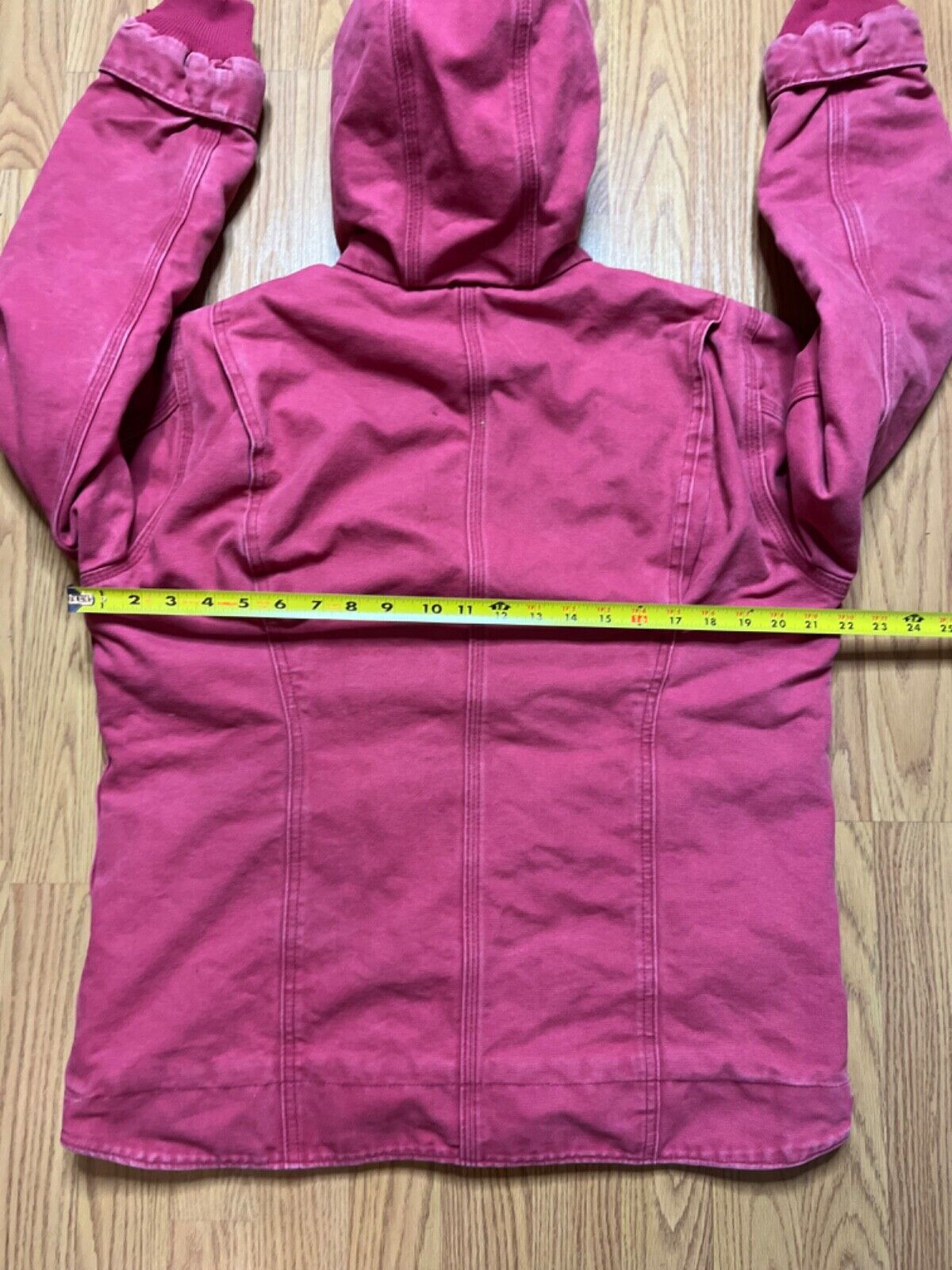 Carhartt Jacket Womens Medium M Pink Detroit Sherpa Lined Jacket Nice Fade