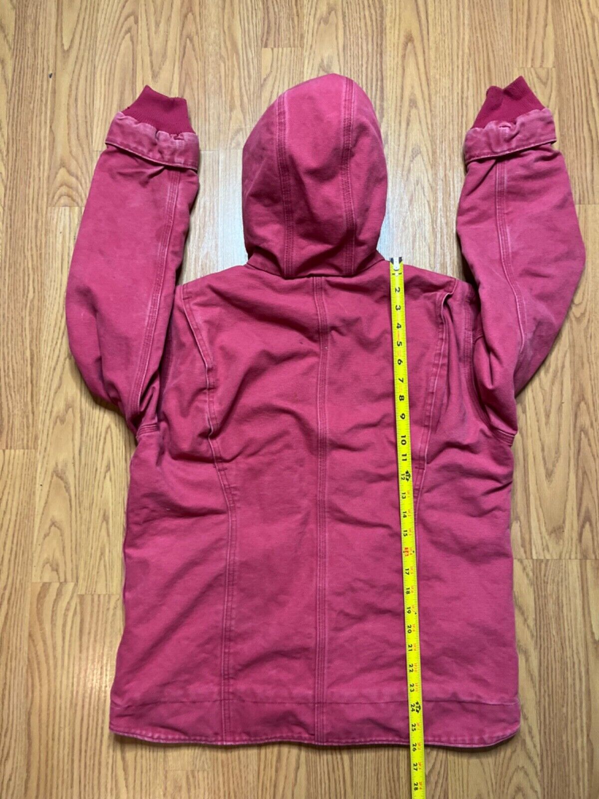 Carhartt Jacket Womens Medium M Pink Detroit Sherpa Lined Jacket Nice Fade