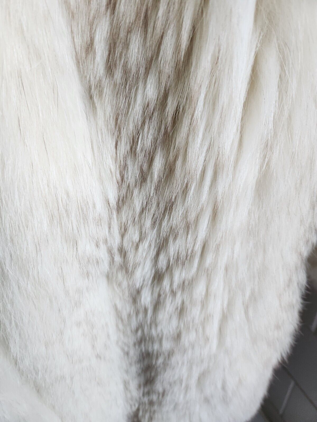 ☆ Luxury Real Arctic Blue Fox Fur Coat SAGA Designer White Full Pelt Long Jacket